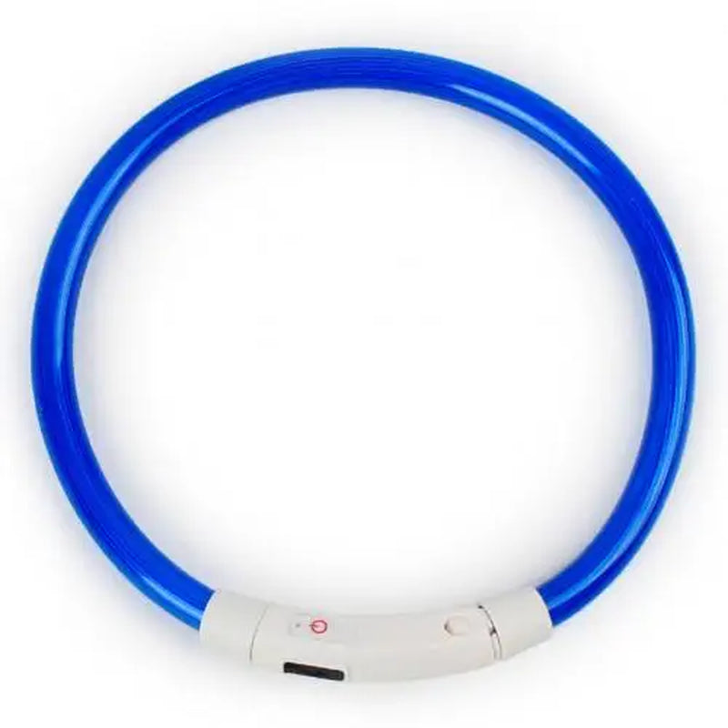 Rechargeable LED Glow Dog Collars - USB Charging Night Safety Lights for Small, Medium, and Large Dogs